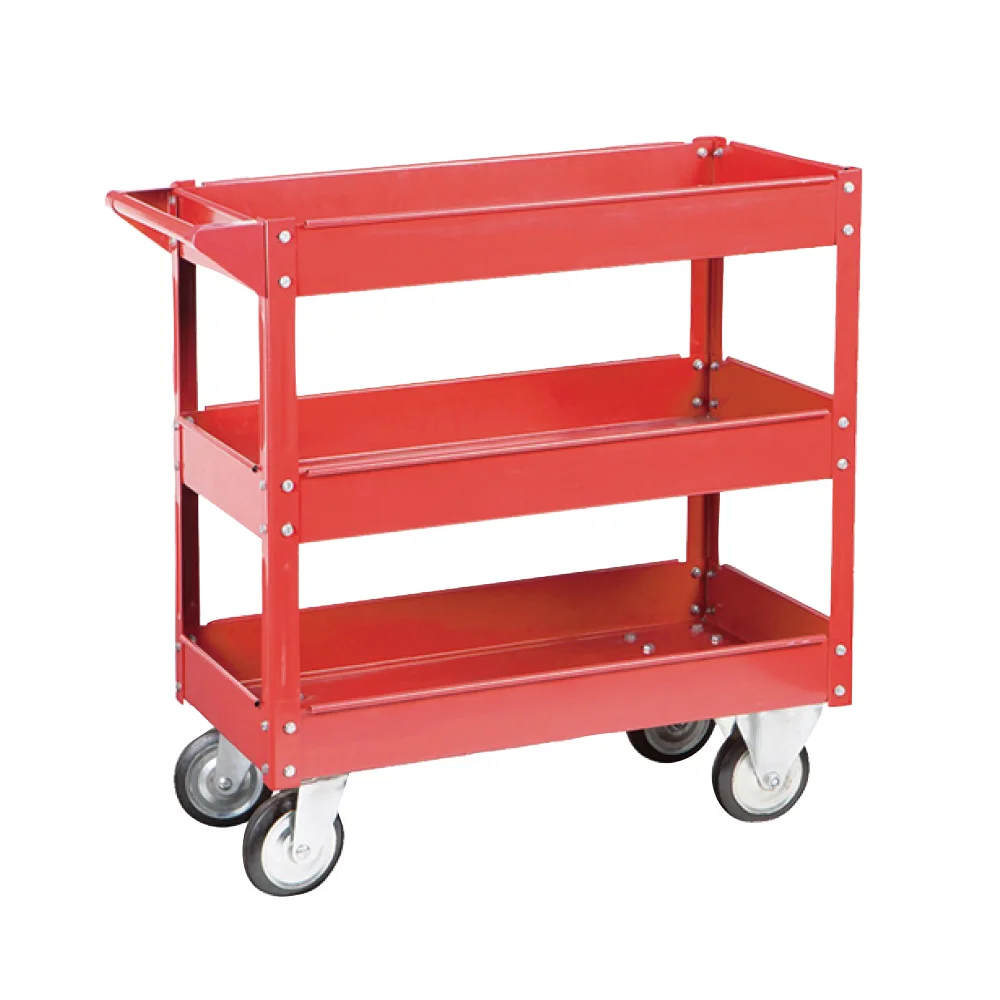 3 Tier Heavy Duty Moving Tool Cart, wheel hand carts for Repair Shop Garage Warehouse