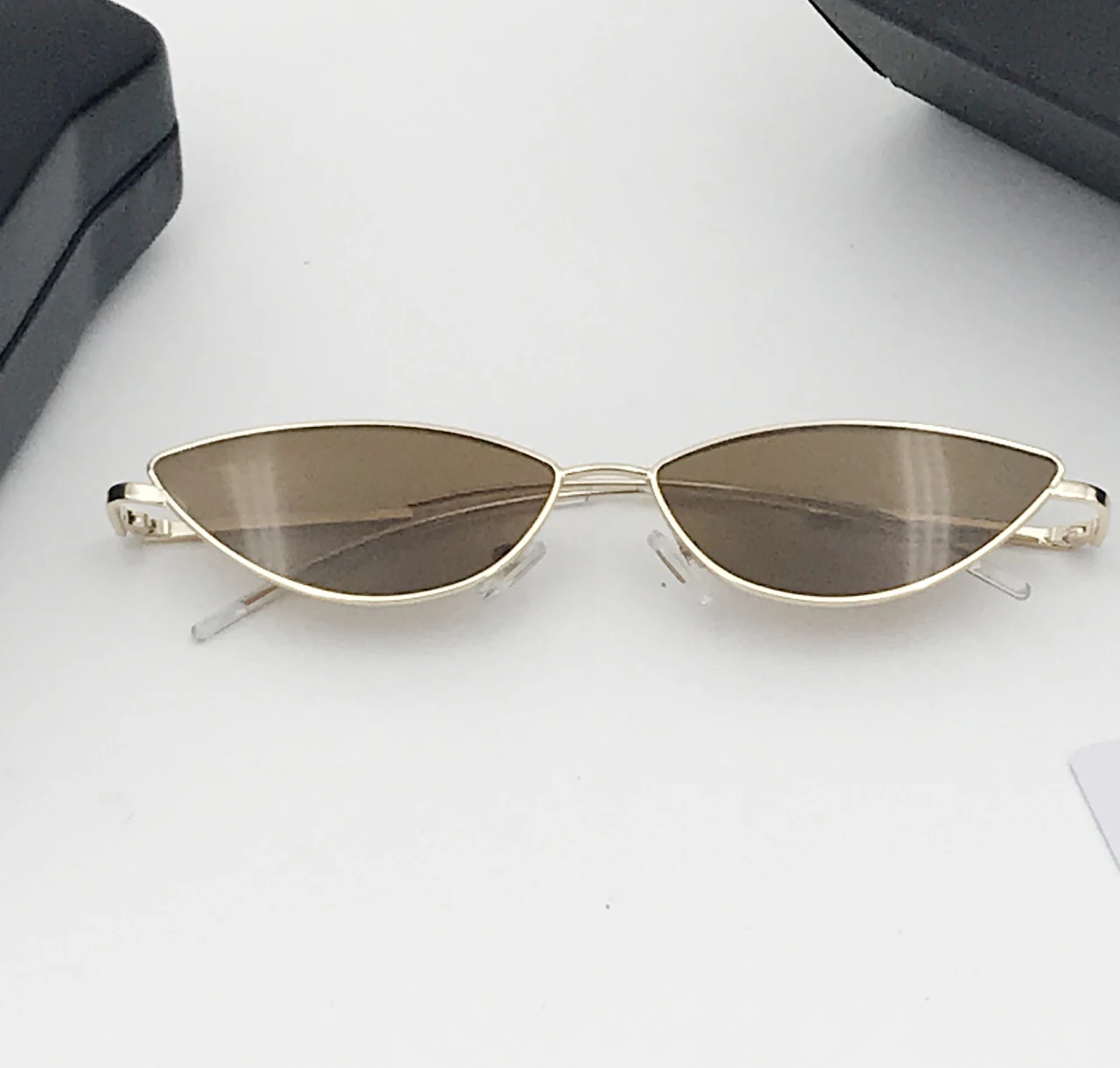 metal frame cat eye sunglasses small sunglasses women