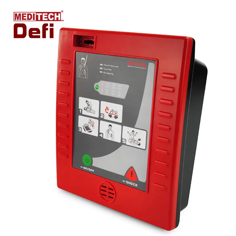 Профессиональный производитель с сертификатом CE Бифазный Автоматизированный внешний дефибриллятор Портативный AED переносным чехлом