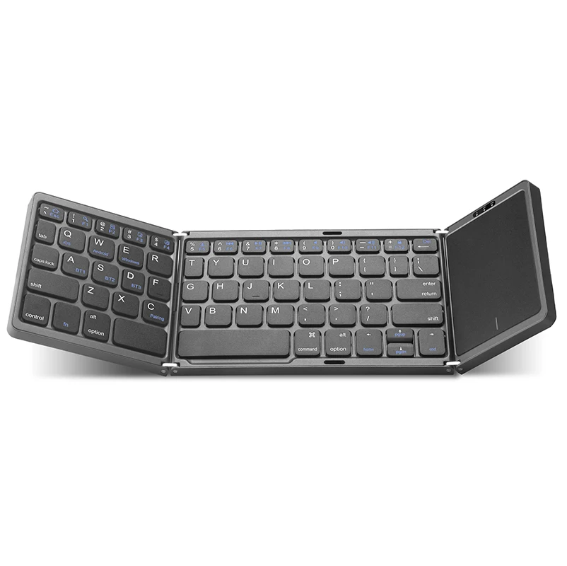 Oem Clavier испанская Складная русская синяя зубная клавиатура с тачпадом