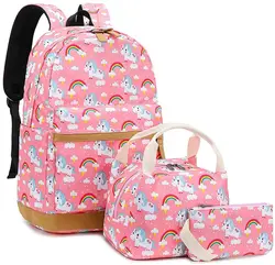 Unicorn School Backpack  Girls school Bag Bookbags