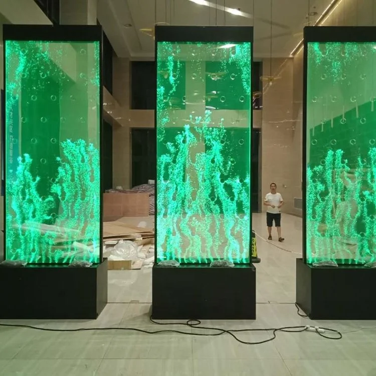 Digital Control LED water bubble wall , Computer Programing Dancing LED Bubble