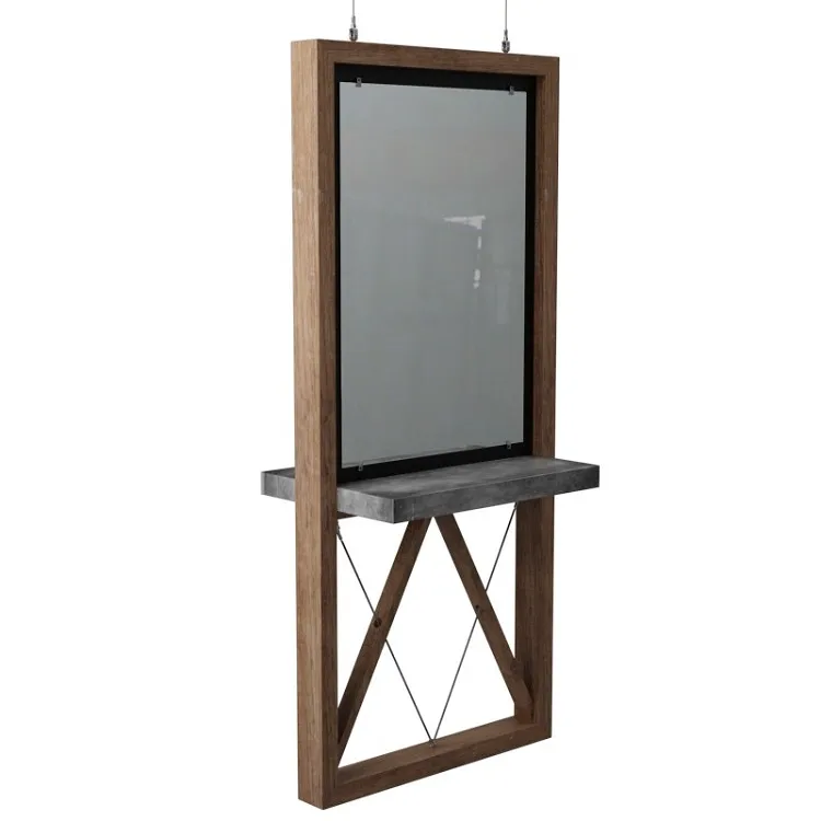 Парикмахерская настенная установка для укладки волос зеркало туалетный столик зеркальная станция