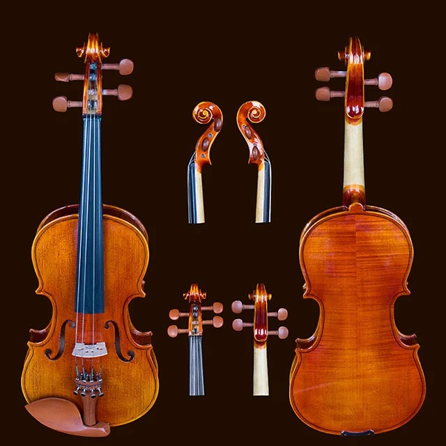 
Bullfighter 3/4 4/4 Flamed Solid Wood Violin Handmade 