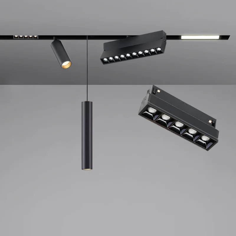 Design linear led track lighting 2700k 3000k 5000k adjustable moving head spot led track light 20w led track light