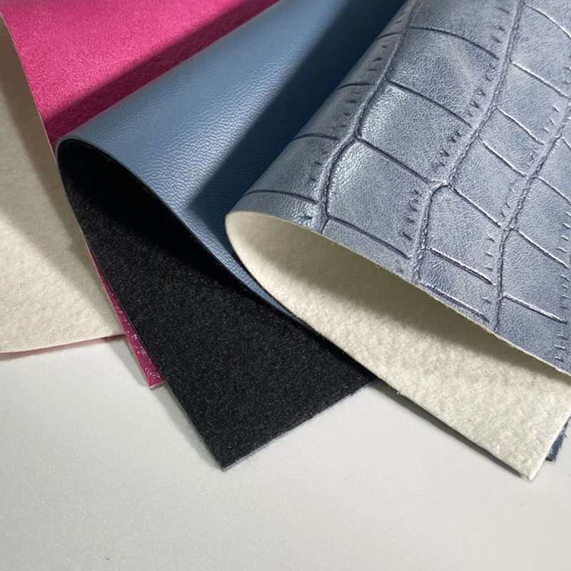 Wholesale Fashionable Strong Leather Feel Designer Fabric PVC Leather Embossed For Handbag