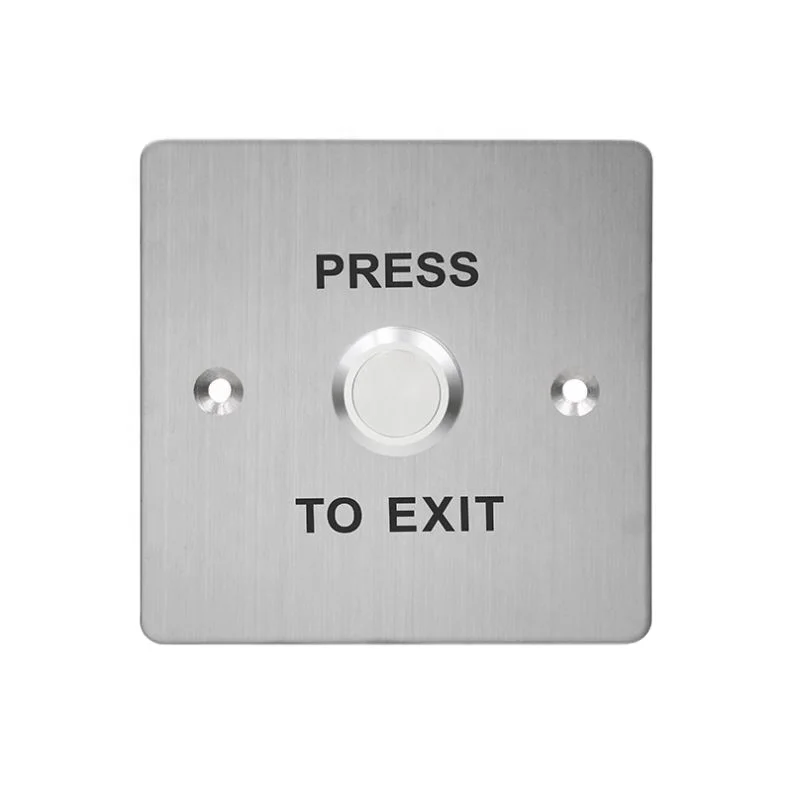 Door Open Exit Button Stainless Steel Door Release Button Push To Exit Button For Door Access Control