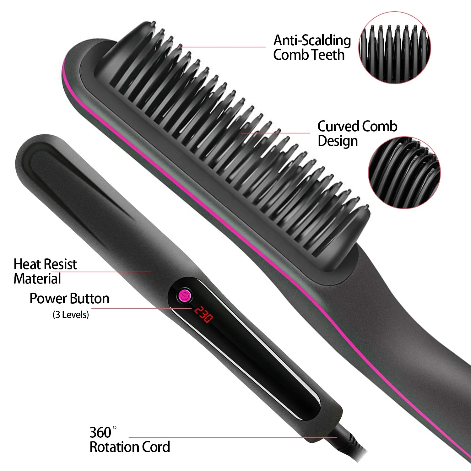 Home Appliances Beauty And Personal Care Appliance Customized Mini Hair Straightener Brushes