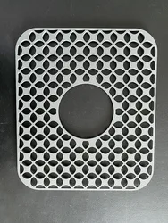 Silicone Folding Non-slip Rear Drain Kitchen Sink Mats Protector for Bottom of Farmhouse Stainless Steel Porcelain Sink