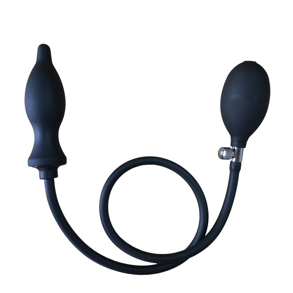 Expandable Inflatable Realistic Anal Dildo Butt Plug Anal Balloon Pump