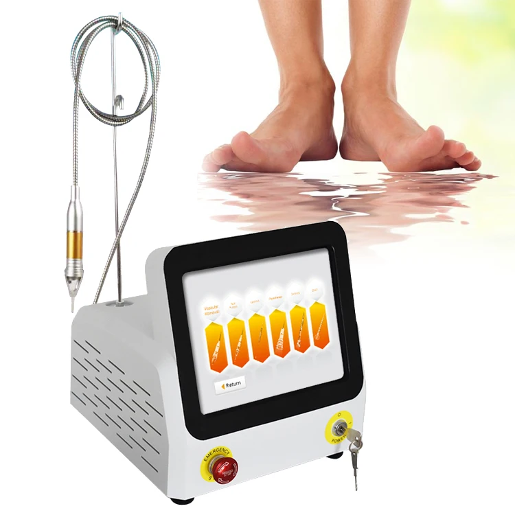High power 60w nails onychomycosis toe nail fungus treatment machine new product 980nm diode laser for podiatry