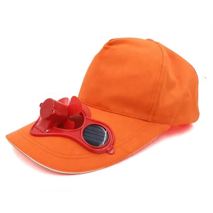 Peaked Cap Hat Summer Baseball Hat with Solar Powered Fan Cooling Fan Cap for Camping Traveling Outdoor hats with fan