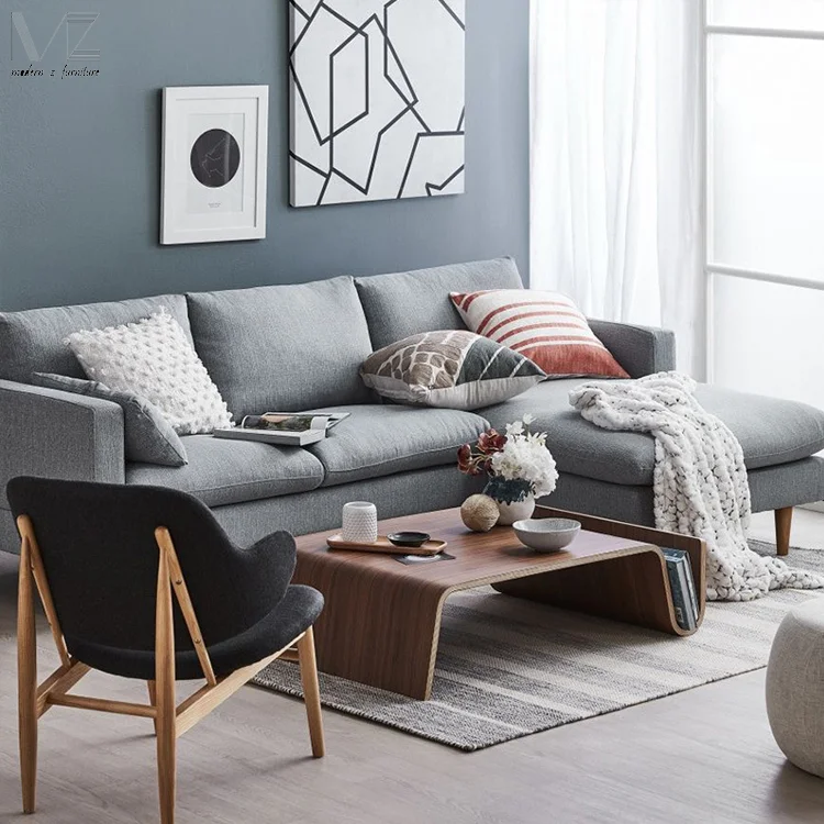 Wholesale Nordic Classic Design Reproduction Laminated Veneer Lumber coffee table Japanese Floor Curved Bentwood Low Tea Table