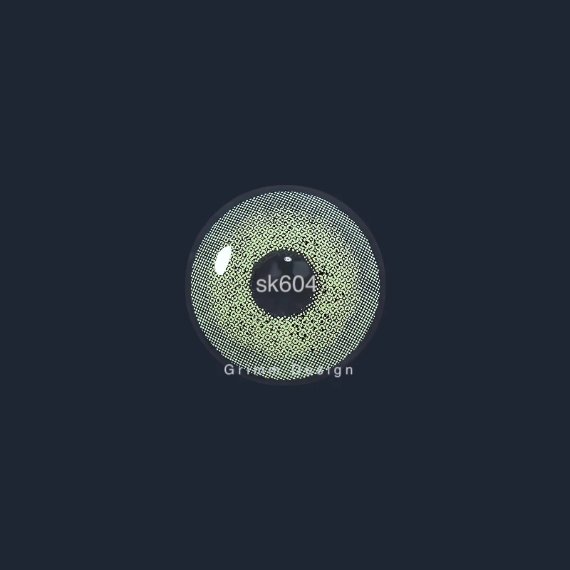 sk604 Green Luminous Wholesale Cheap contact lenses cosmetic Nature Look New Look contact lens cosmetic