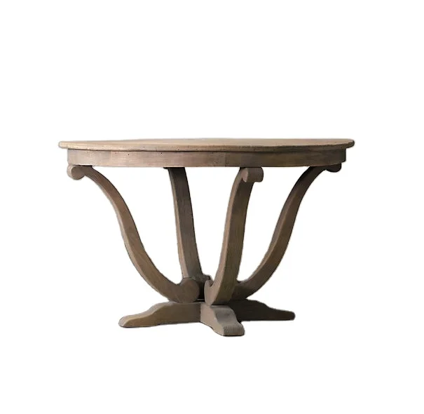 french reclaimed  elm oak  wood   rustic dining table designs