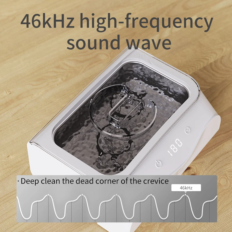 Portable Digital Ultrasonic Cleaner with Basket use for Jewelry/Dental/Lens/Glasses Ultrasonic Washer