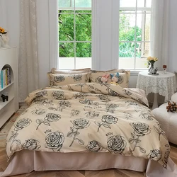 home and hotel luxury 1800 turkey fashion polyester queen king spread bed sheets bedding covers with pillowcase