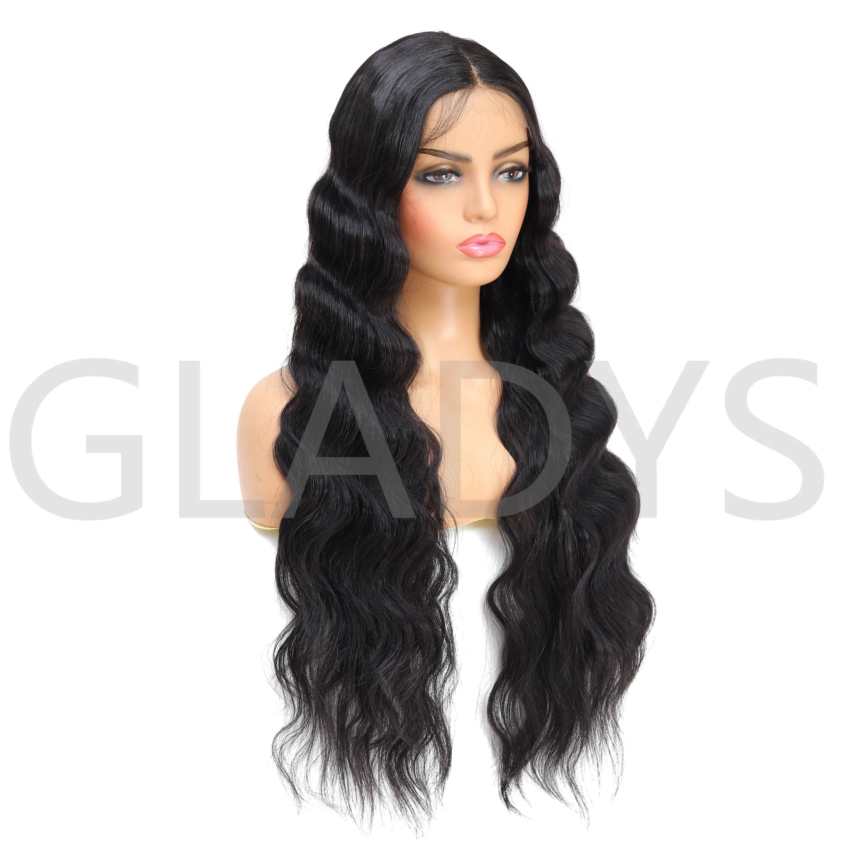 Gladys Natural Hair Wigs For Black Women Synthetic T Part Lace Front Hair Ombre Lace Front Wig Ombre Blonde Lace Front Wig