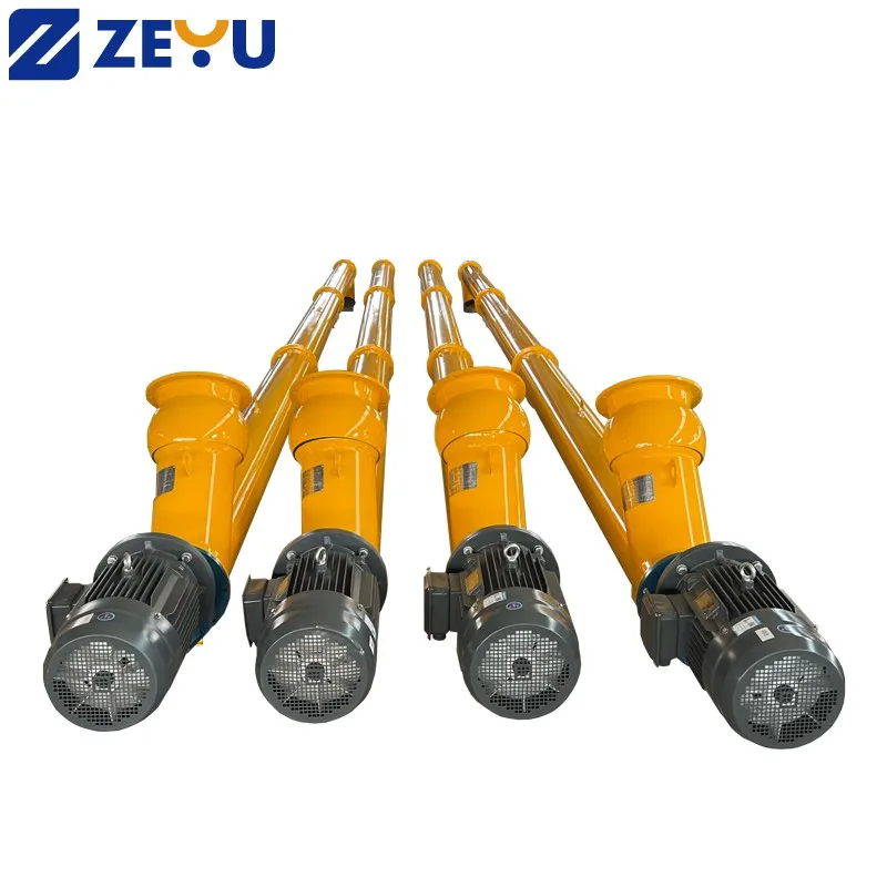 Customized cement powder additive screw conveyor 219MM diameter 9M to 13M Large capacity 49T/H cement screw conveyor