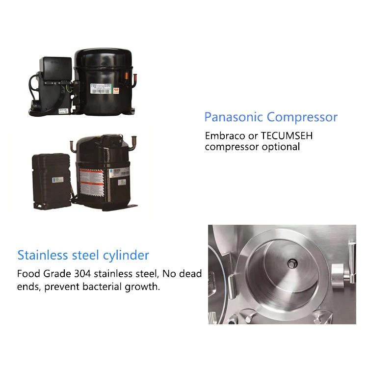 Горячая Распродажа твердого мороженого при помощи фризера для мягкого мороженого машина для партии морозильник BQL-HS28 йогурт машина мороженого