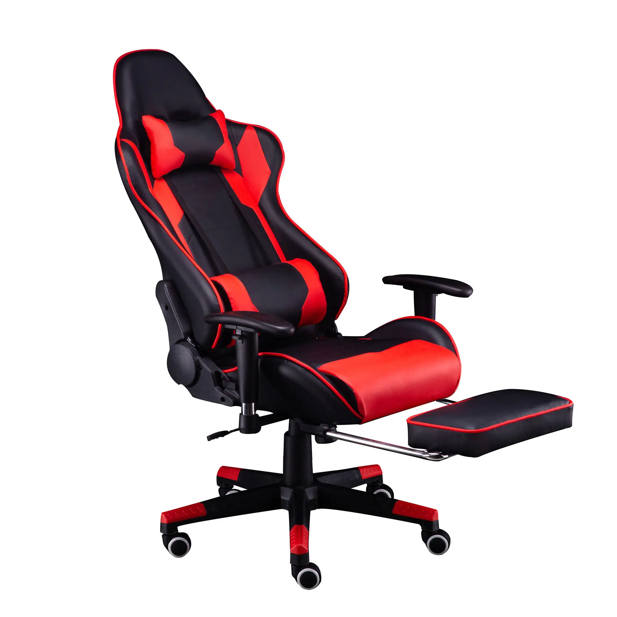Computer Silla PC Gamer Cadeira Ergonomic Modern Office Silla Gamers Black and Red Luxurious Leather Gaming Chair