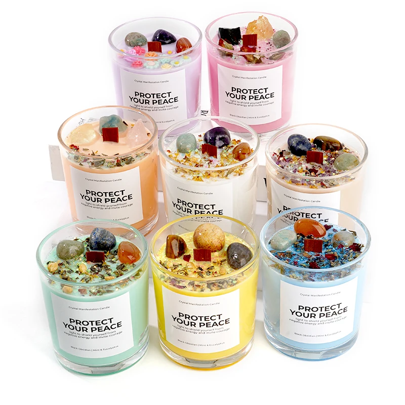 Customized Scented Candle Christmas Logo Label Private Label Packaging Candles Luxury Private Label Scented Gift Sets With Logo