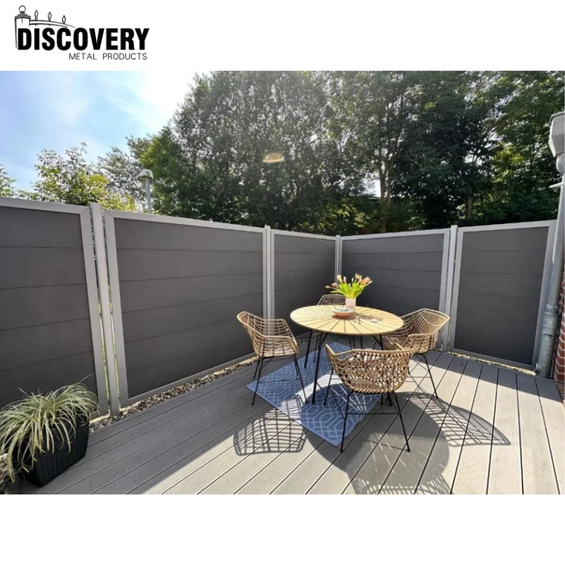 Wholesale Waterproof WPC Fencing Panels Wood Plastic Composite Fence Outdoor Privacy Garden Secure Security Farm Fence