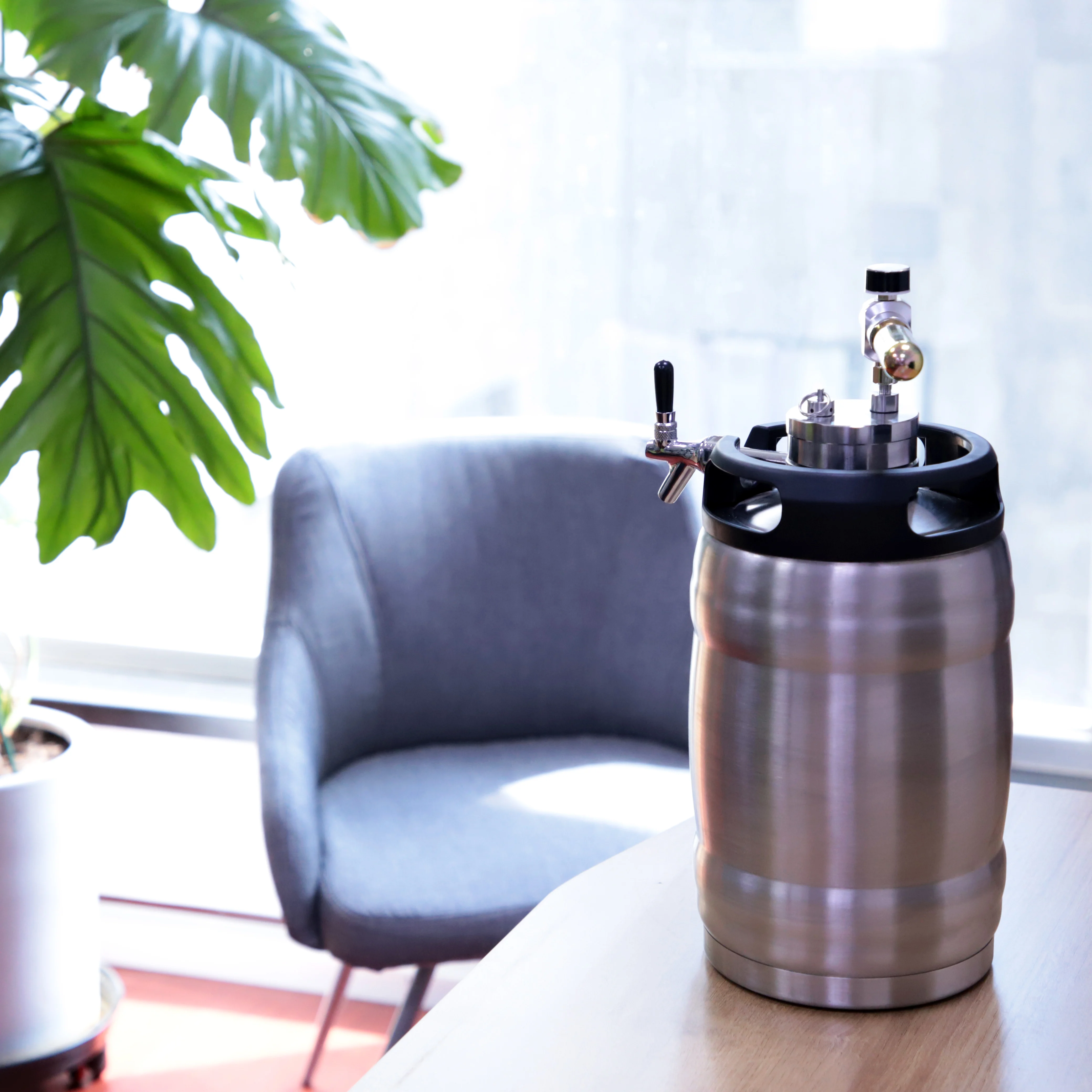 Stainless Steel Beer Barrel Commercial Keg Portable Home Brew Draft Beer Keg Dispenser