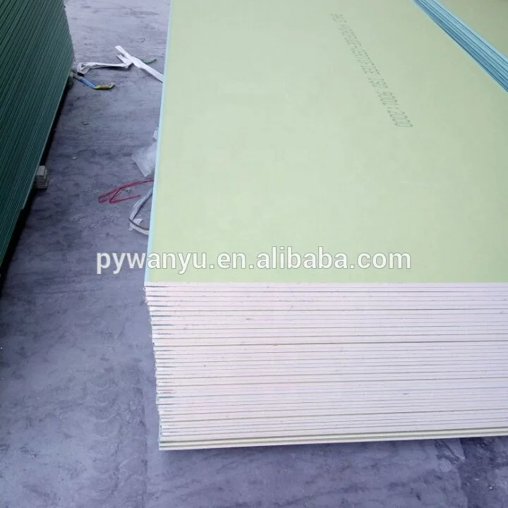 Common gypsum board plaster board  for partition wall or ceiling with wall or ceiling system