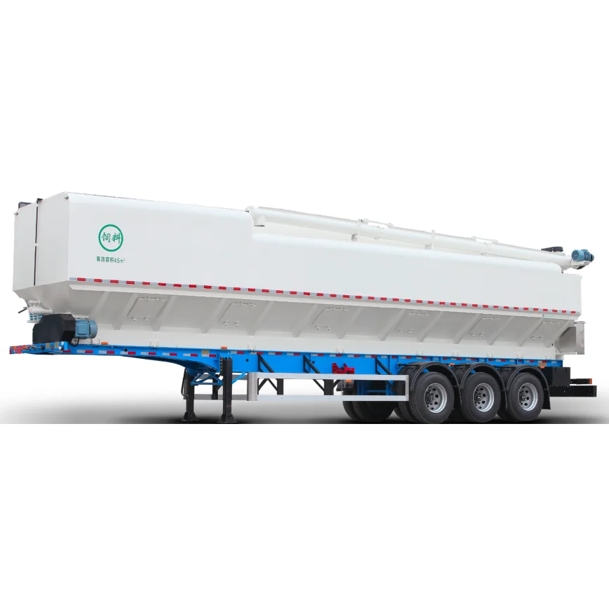 China Professional Manufacture Animal Food Bulk Feed Tank Grain Trailer For Sale