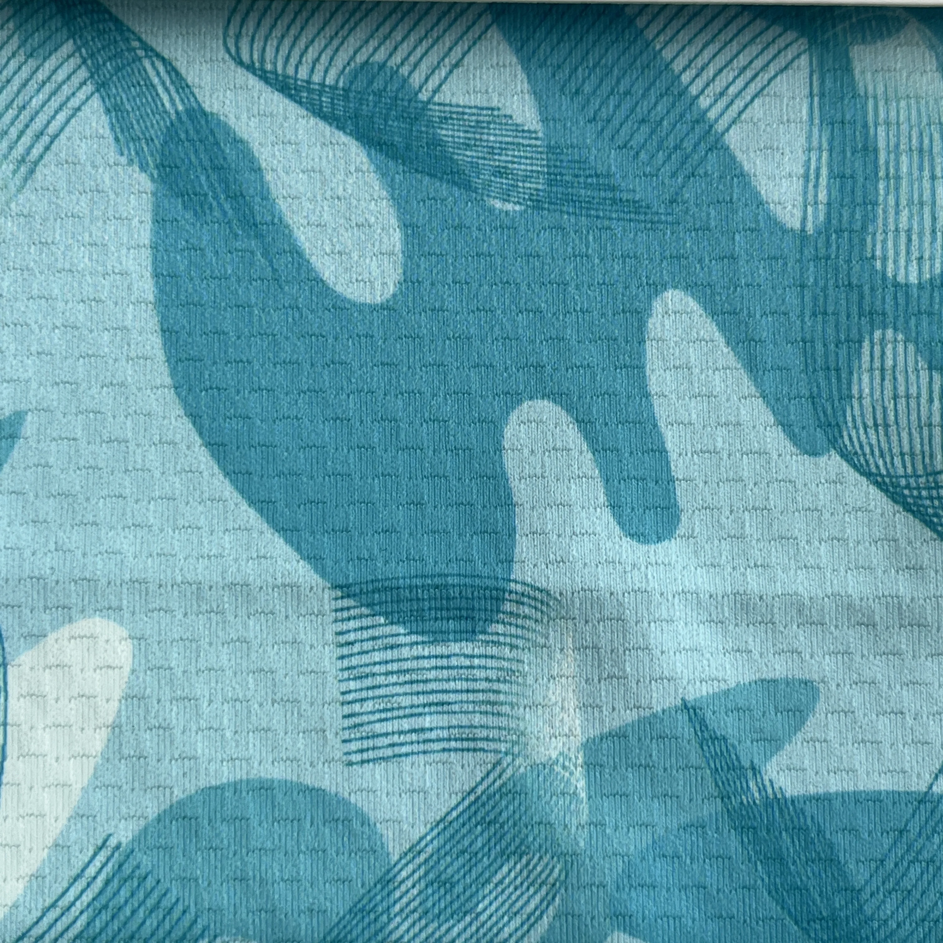 Print Anti-UV Stretch Quick Dry breathable 88 Polyester 12 Spandex Sunscreen Fishing Clothing Fabric