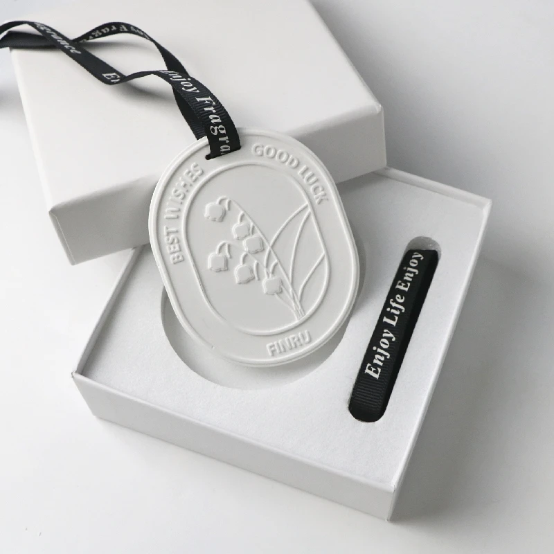 Stocked Home Fragrance Gift Aroma Ceramic Scented Plaster Flower Diffuser Stone Hanging Car Wardrobe Air Freshener