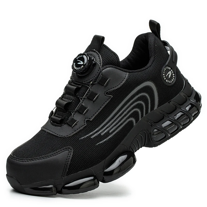 High quality Construction Miner Protective Work Shoes Non-slip Breathable Steel Toe Sport Running Shoes Men Safety Shoes