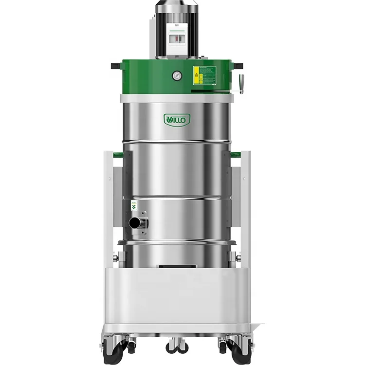 3kW Mobile Metal Chip Swarf Dust Cleaning Equipment Industrial Upright Vacuum Cleaner