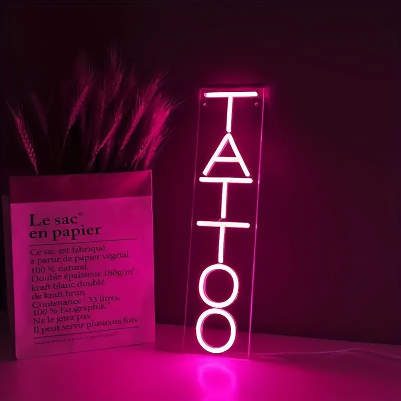 Led Flex Custom Neon Sign neon strip number letter light Tattoo neon sign for Wedding Sign
