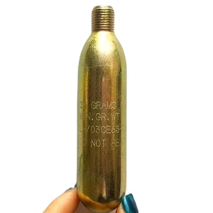 Metal Bottle Filled in 33g,35g,38g Gas CO2 Cartridge 33CC,50CC,60CC Co2 Cylinder for Inflatable Life Vest