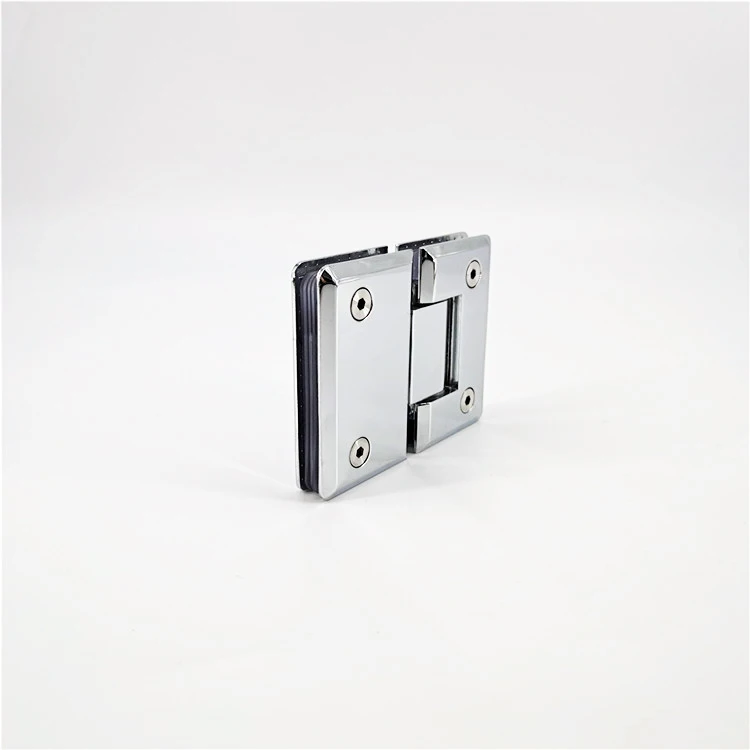Stainless steel shower room 180 degree glass hinge for double swing door
