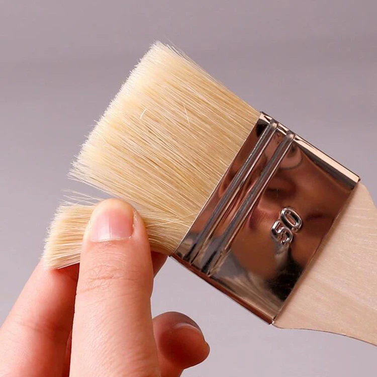 Professional nylon chip brush set large flat brush for wall canvas paint 3 inch chip brush
