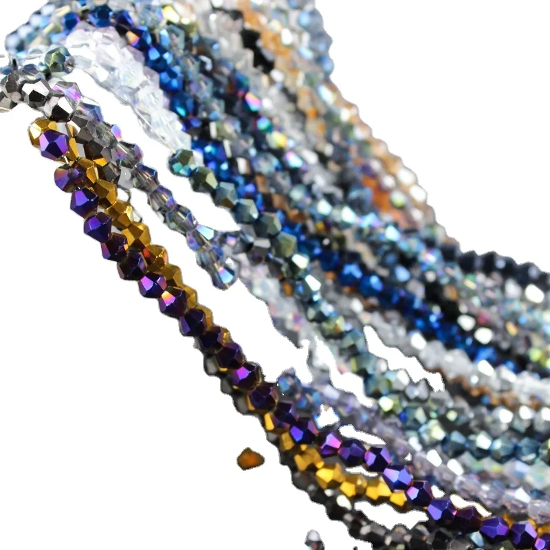 Wholesale 3/4/5/6/8mm Faceted Glass bicone crystal beads For Bracelets Necklace Earring jewelry making DIY Accessories