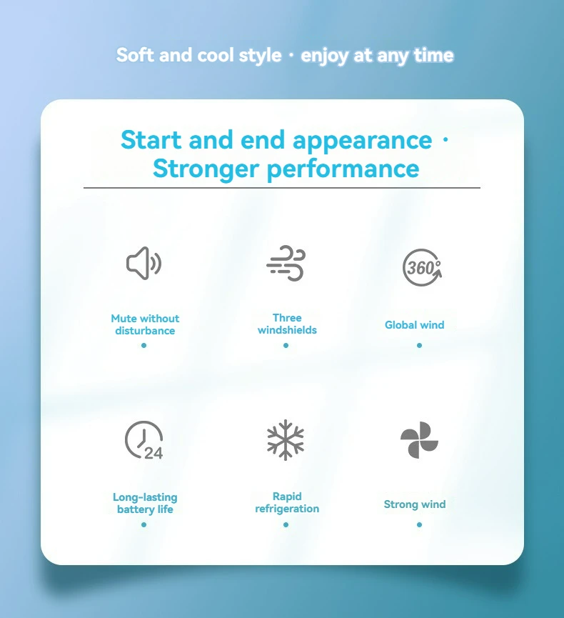 Portable Mini Neck Fan Custom Logo USB Rechargeable 3 Speeds Adjustable Bladeless Cooler Free Hanging Car Outdoor Use