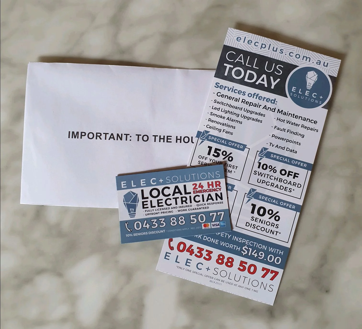 Custom business card refrigerator magnet for fridge