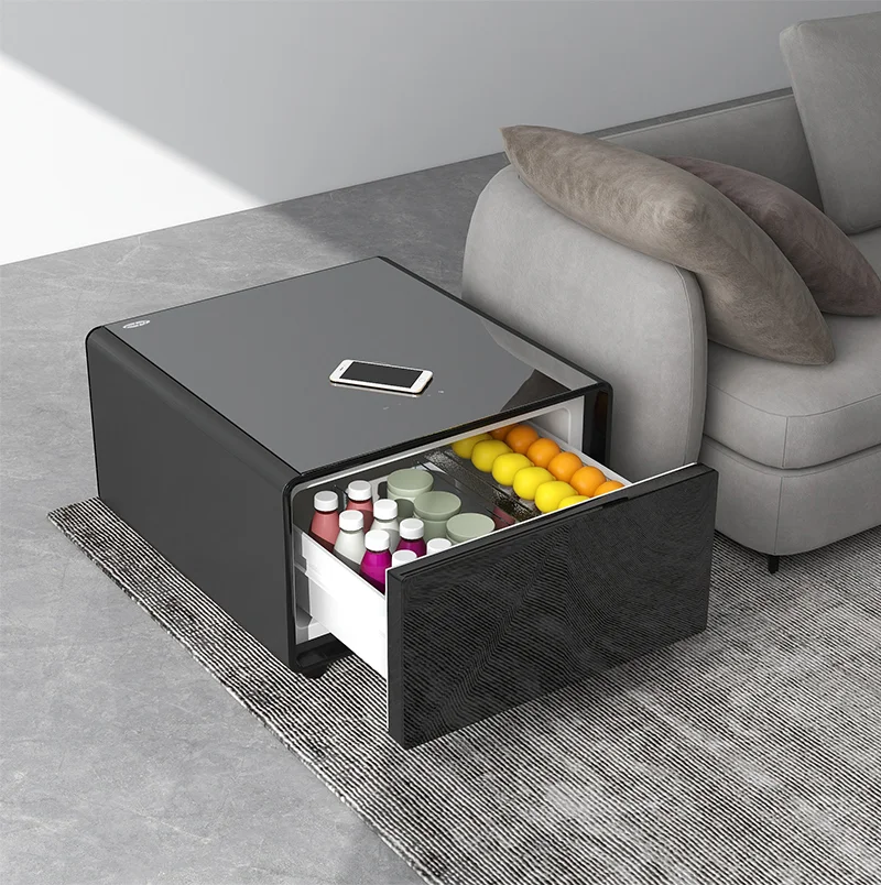 Summer dedicated mini smart refrigerator modern bedside table side table beverage smart coffee table storage wireless charging