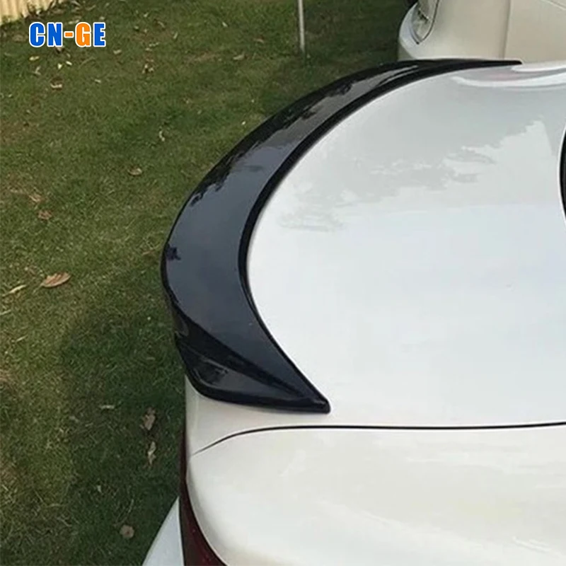 Plastic ABS gloss Black or Carbon fiber look rear spoiler extension Parts for Lexus is200 is250 is300 2013-2019