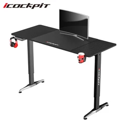 Icockpit Ergonomics Office Furniture Gaming Desk Height Adjustable Computer Sit Stands Desk Computer Gaming Table