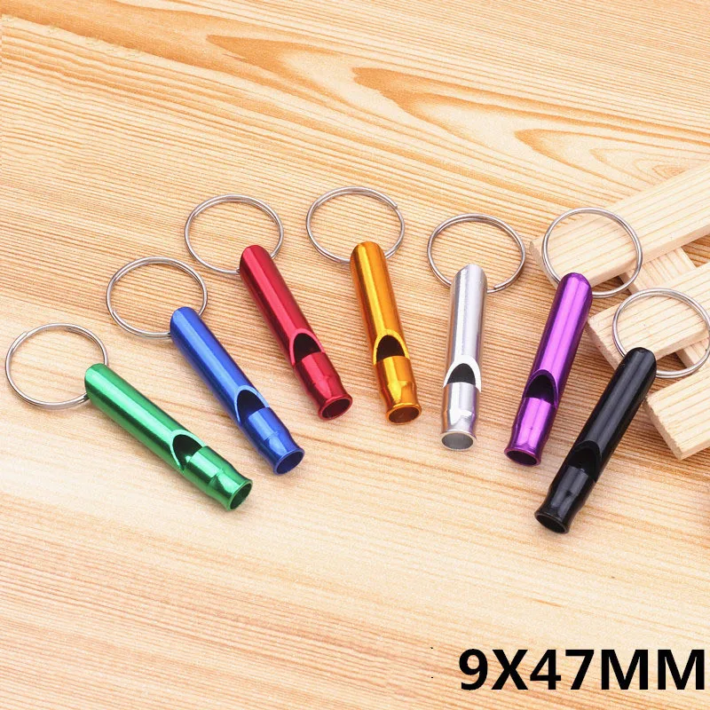 High quality zinc alloy metal kid keychain whistle in bulk