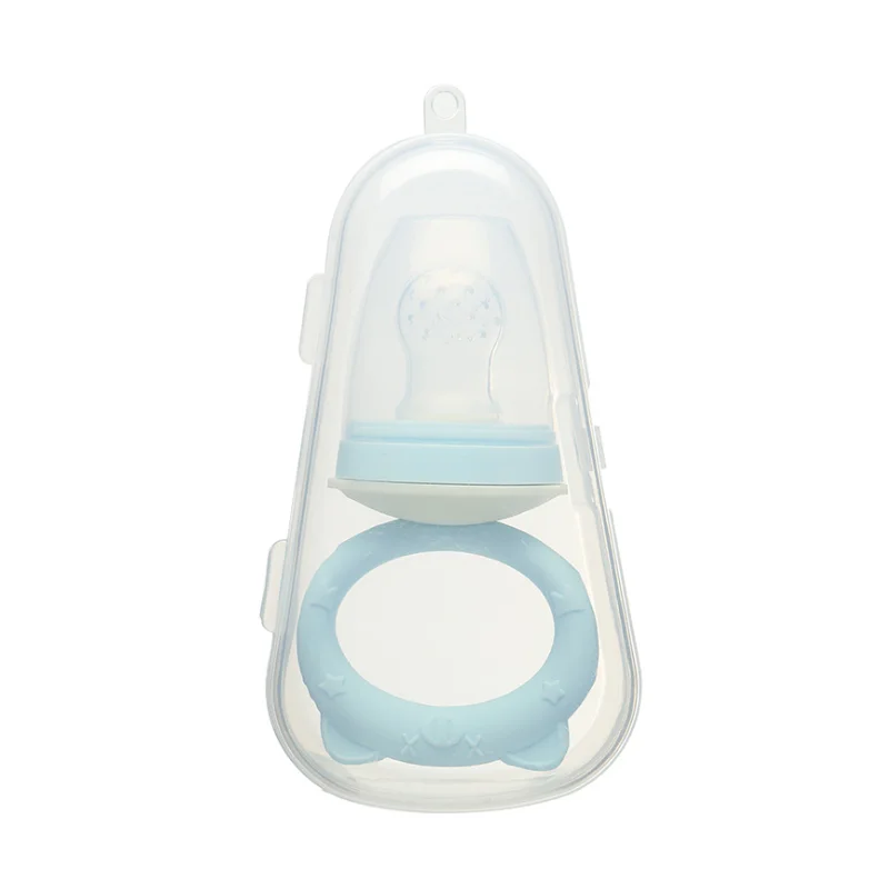 2020 BPA free Infant Nipple Teething Toy 3 Size silicone baby fruit and vegetable feeder