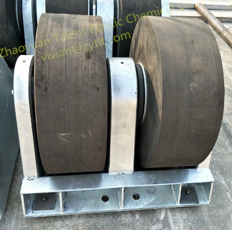 Rotate rubber fender