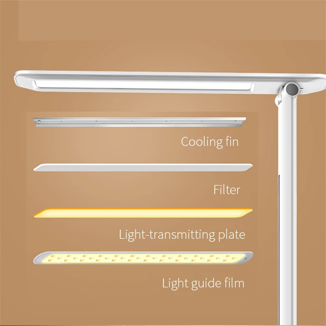 
KLT led table light foldable modern bedroom table light USB office lamp desk 