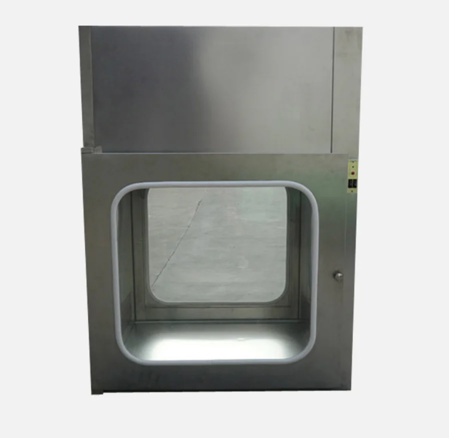 Ginee Medical Mechanical interlock pass box for operating theatre medical transfer box UV pass box