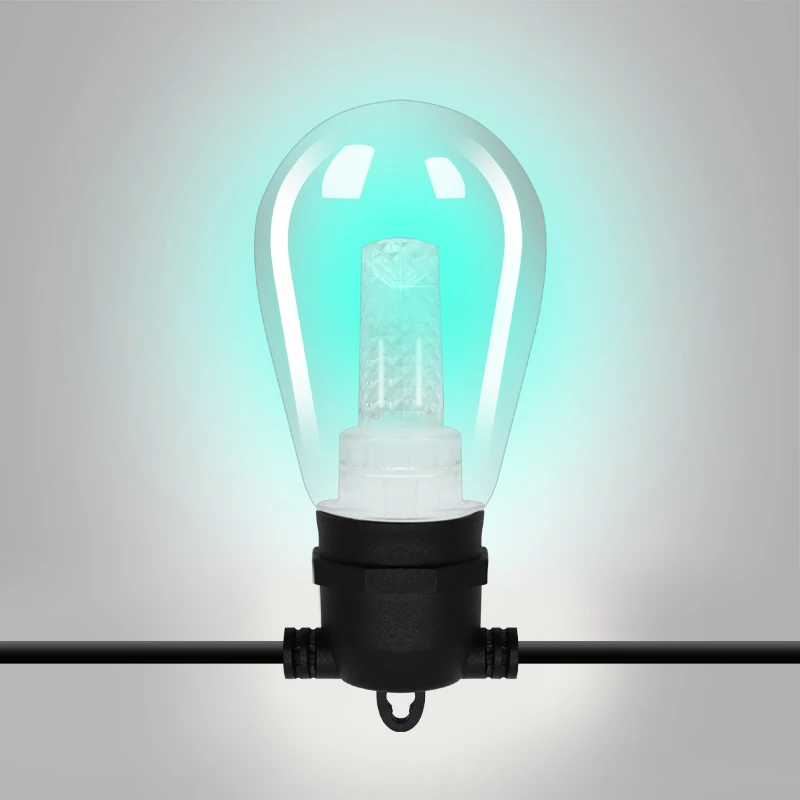 JAIYI дешевая Заводская S14 Высококачественная светящаяся линия 14 метров 15 фонарей используется для праздничных украшений